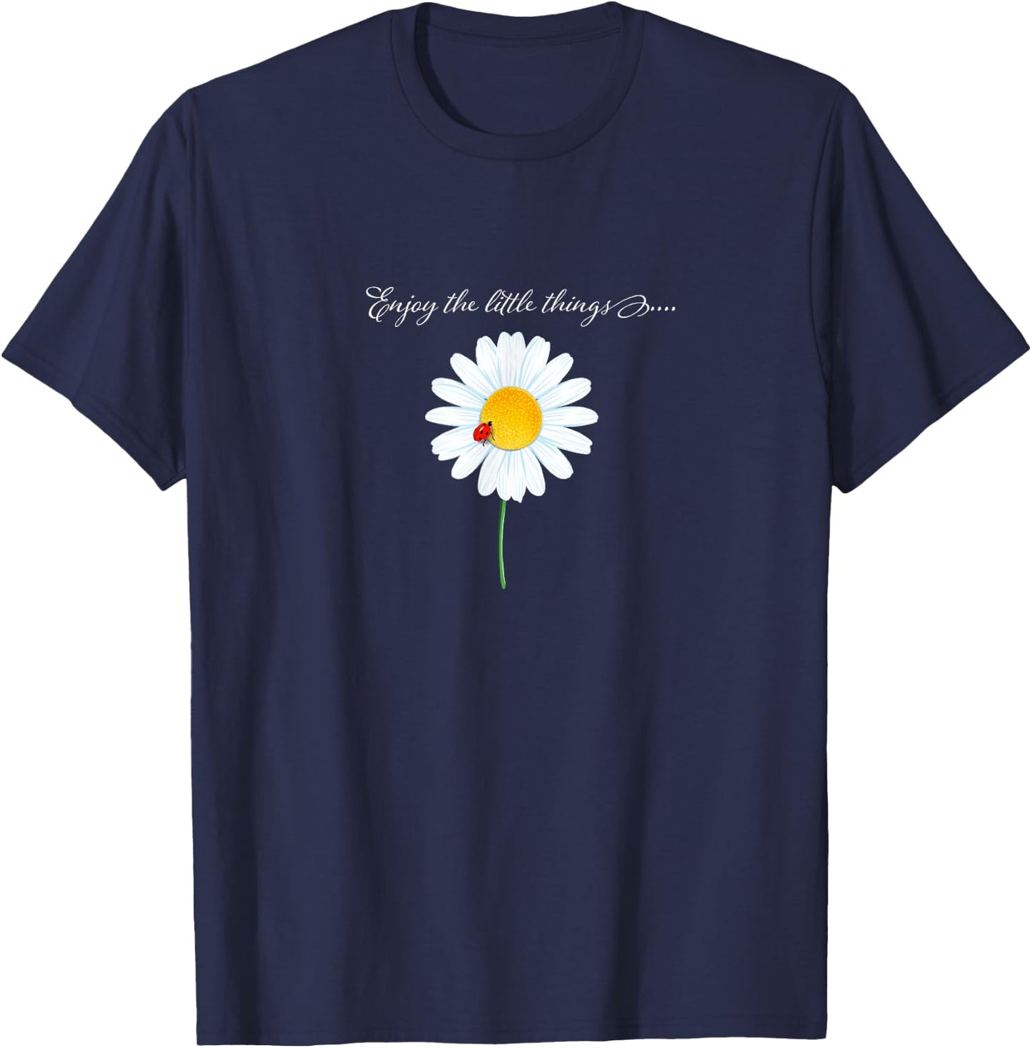 Ladybug design, Enjoy the little things gift ladybugs T-Shirt - T-Shirt | Navy