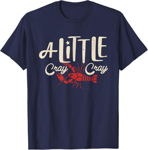 Crawfish Boil Shirt Little Cray Louisiana Kids Boys Girls T-Shirt - T-Shirt | Navy