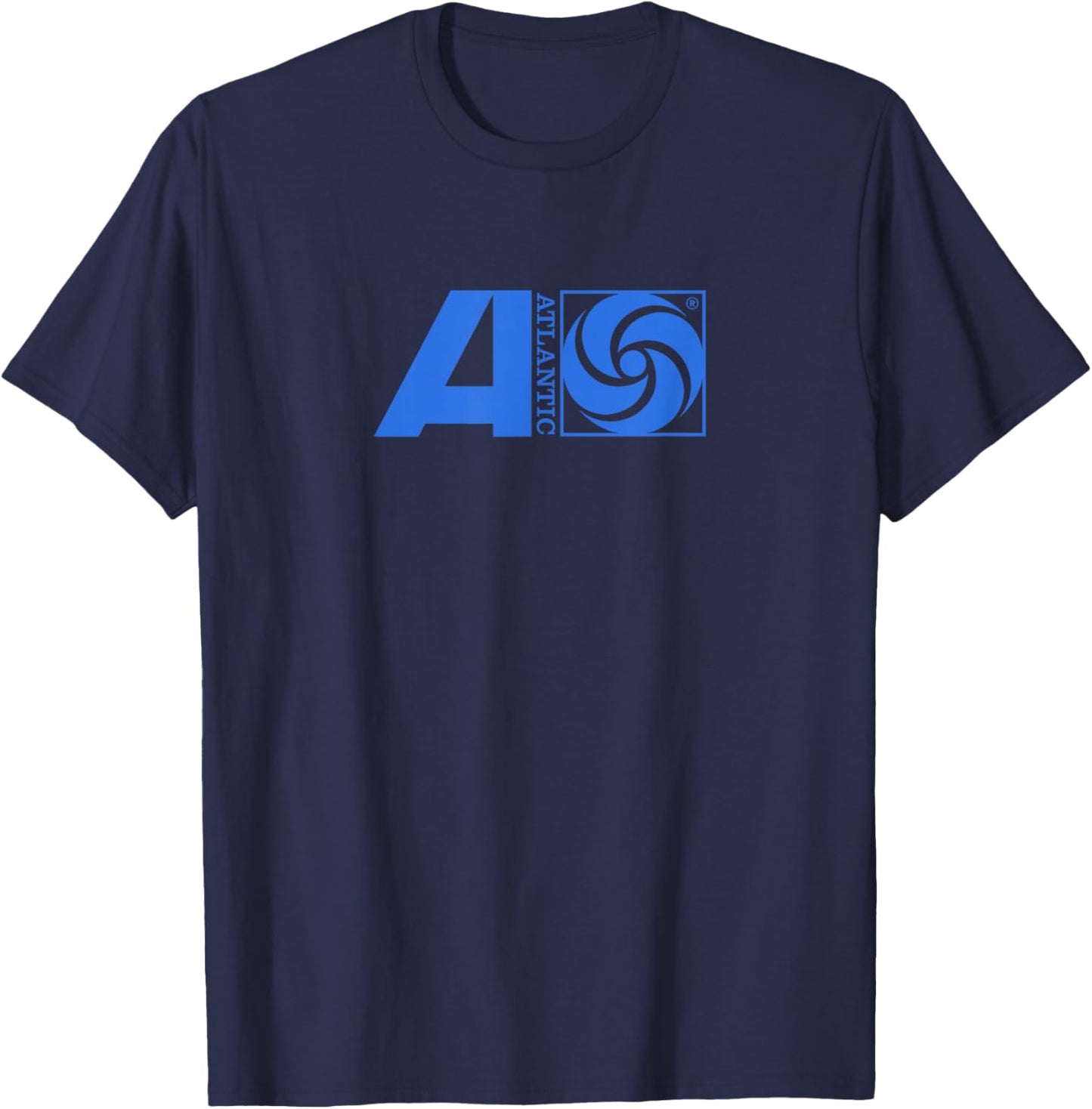Atlantic Records Blue Logo T-Shirt - T-Shirt | Navy