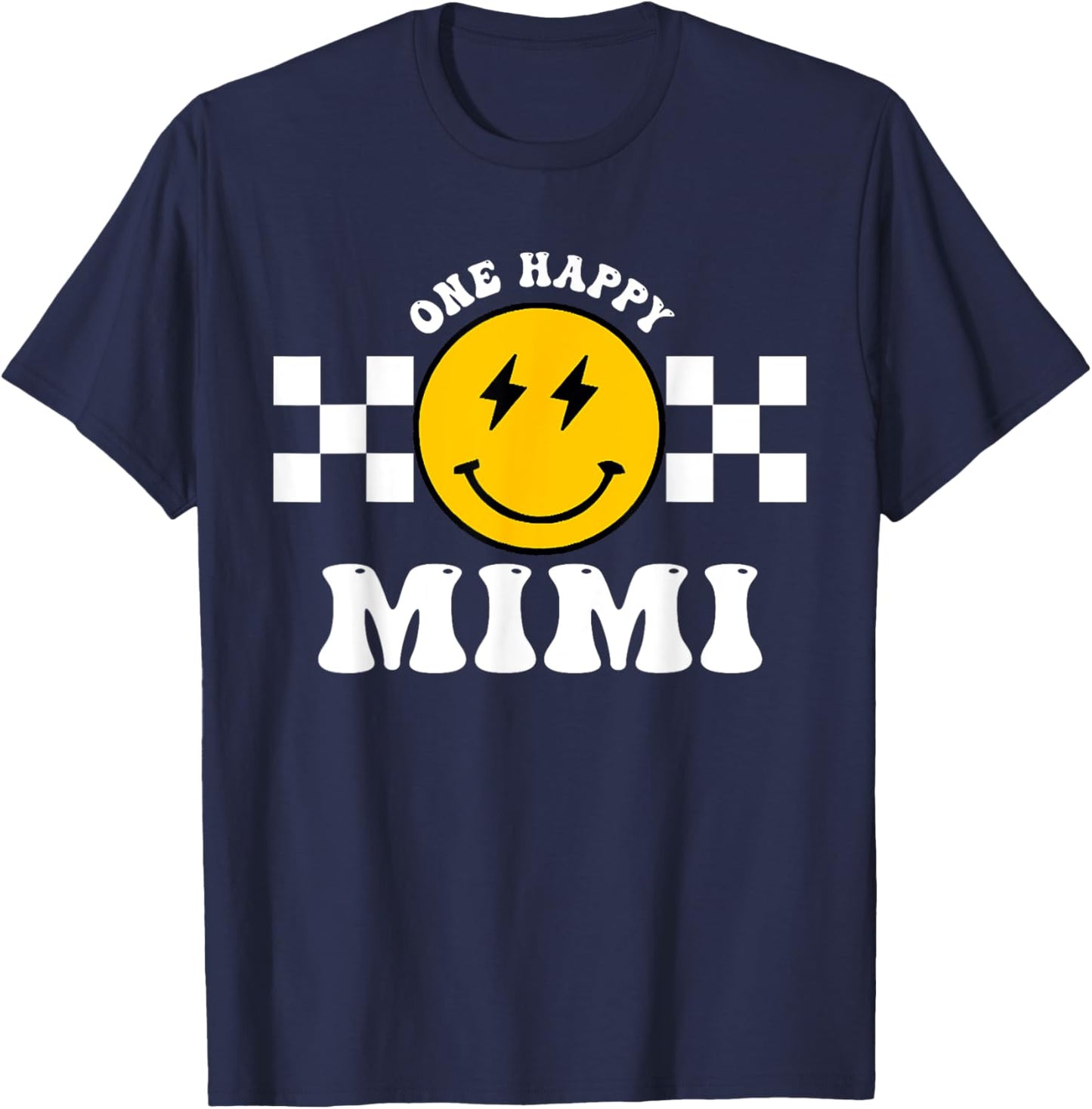 One Happy Dude 1st Birthday One Cool Mimi Family Matching T-Shirt - T-Shirt | Navy