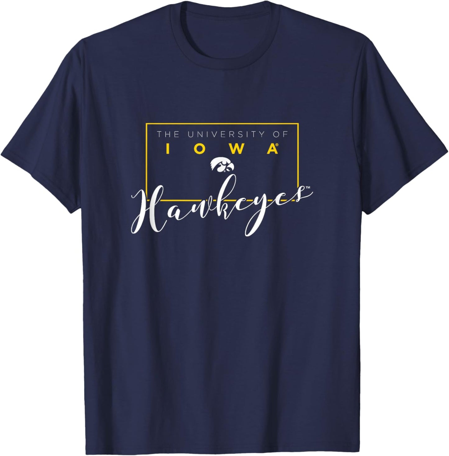 Iowa Hawkeyes | NCAA University of Official Merch | 1702BKNQ T-Shirt - T-Shirt | Navy