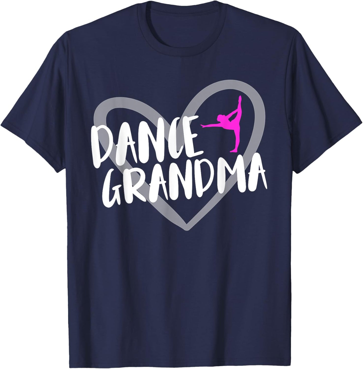Dance Grandma Heart T-Shirt - T-Shirt | Navy
