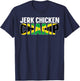 Jerk Chicken Champ Design for a Jerk Chicken chef T-Shirt - T-Shirt | Navy