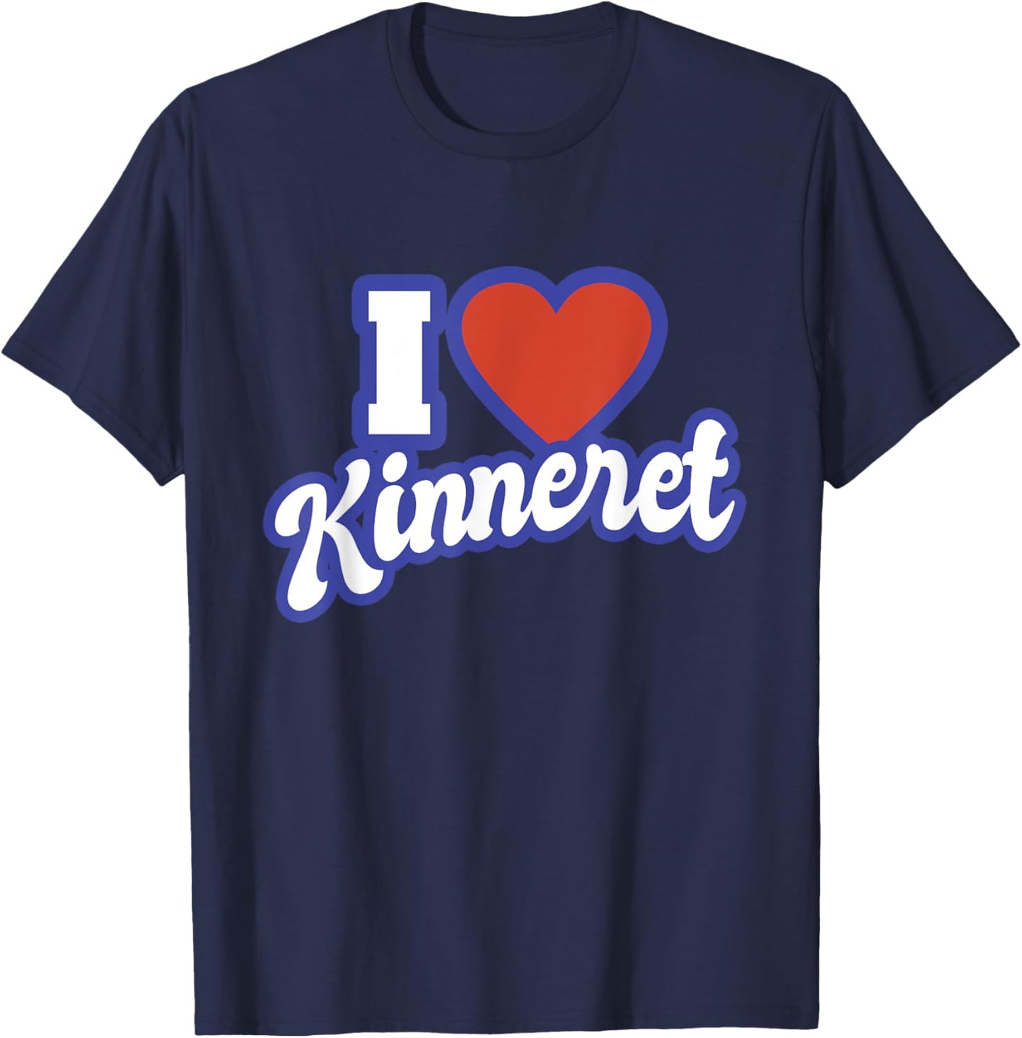 I Love Kinneret T-Shirt - T-Shirt | Navy