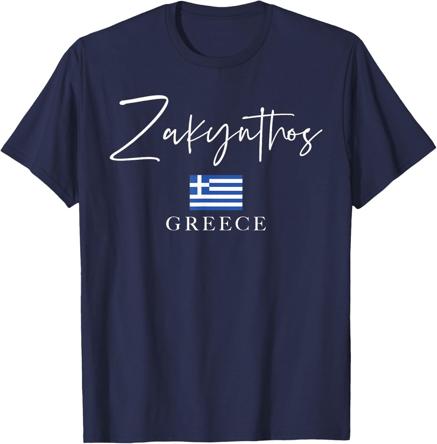 Greece Flag Vacation - Island Zakynthos T-Shirt - T-Shirt | Navy