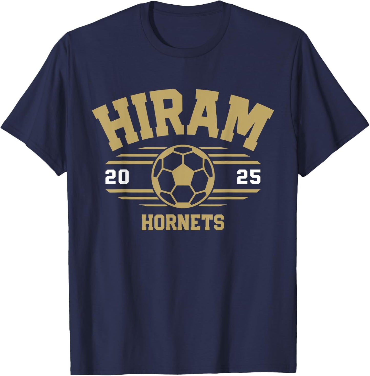 Hiram Hornets Soccer Ball 2025 T-Shirt - T-Shirt | Navy