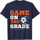 Soccer Game On 3rd Grade Back To School Cute Sports Boys T-Shirt - T-Shirt | Navy
