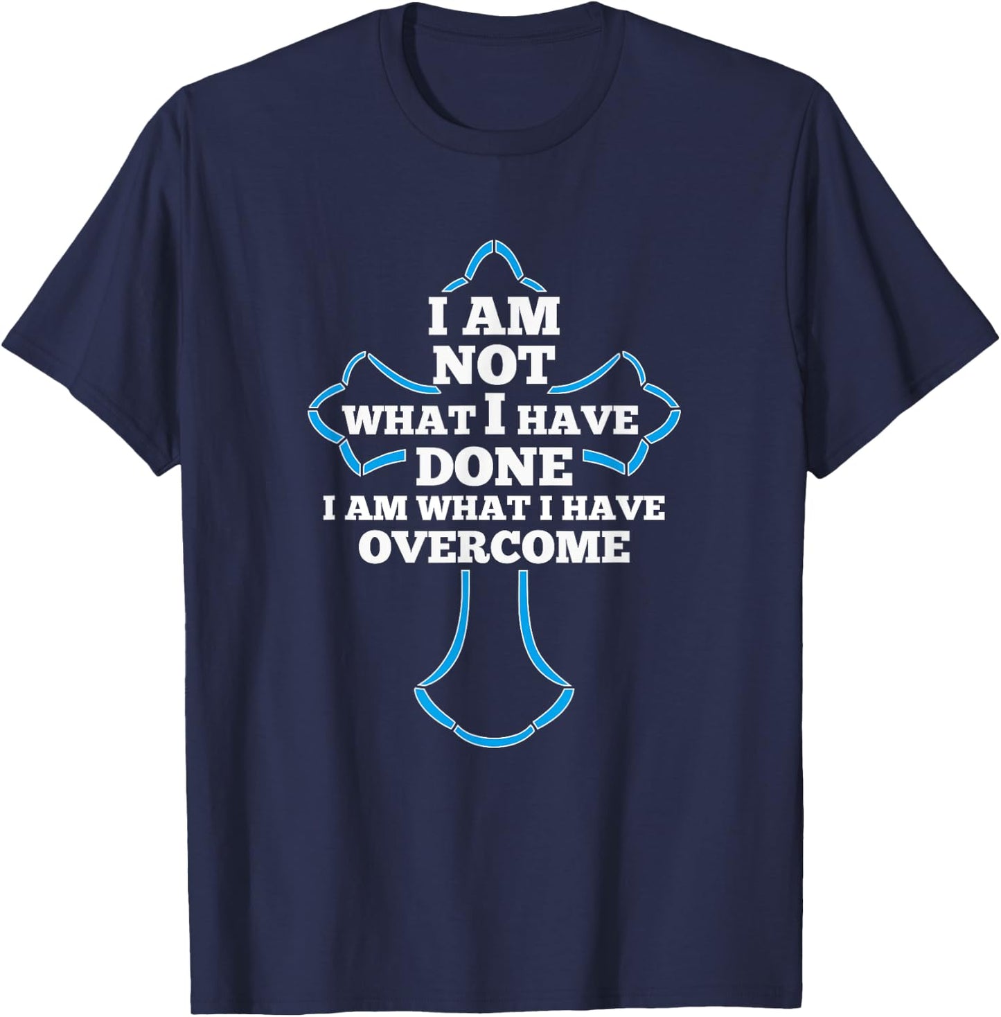 Christian Recovery Gift Alcoholics AA Narcotics NA Anonymous T-Shirt - T-Shirt | Navy