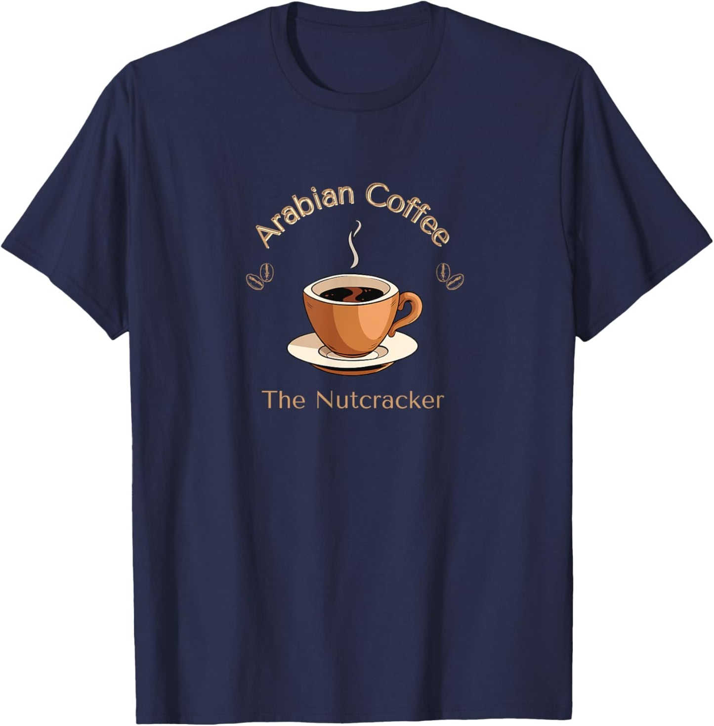 ARABIAN COFFEE NUTCRACKER Christmas Ballet Dancer Graphic T-Shirt - T-Shirt | Navy