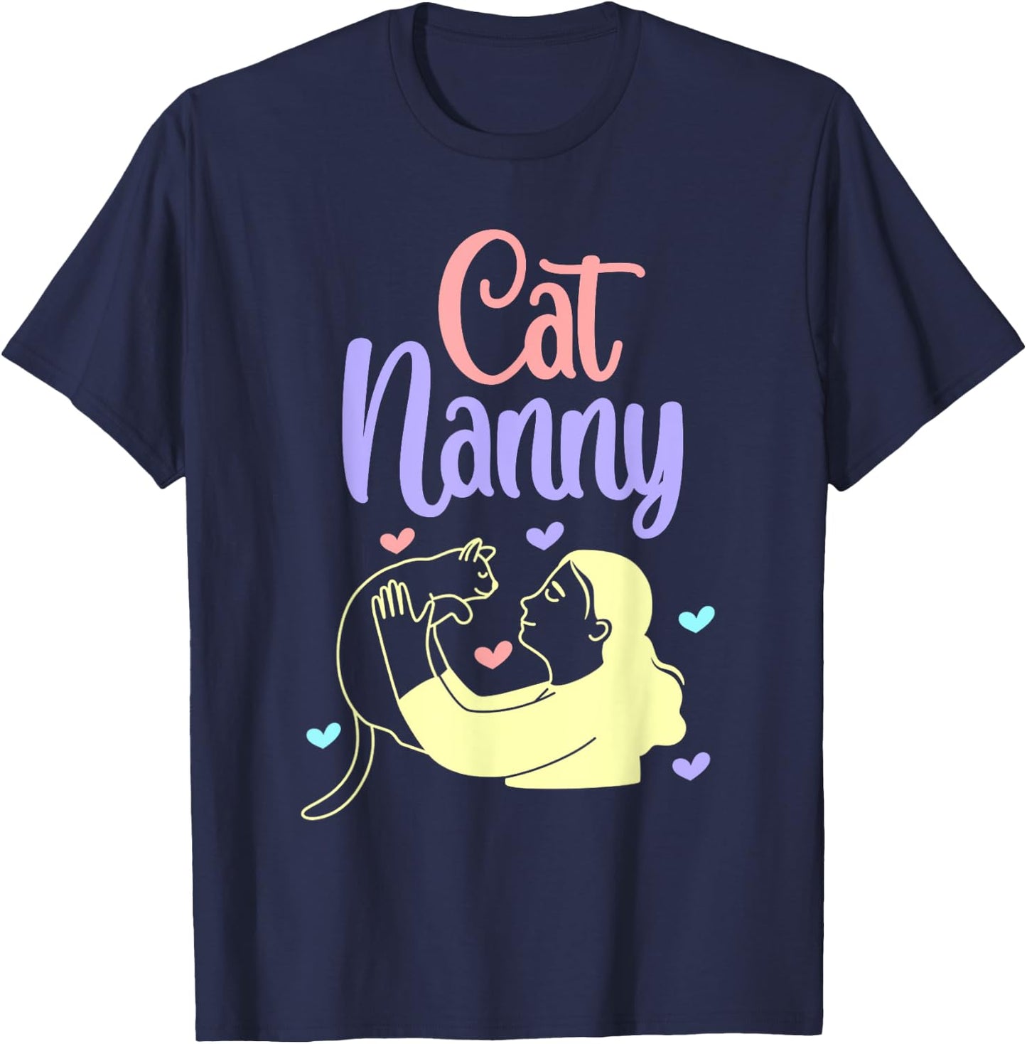 Pet Sitter and Dog Sitter for Cat Nanny Men Women Kids T-Shirt - T-Shirt | Navy