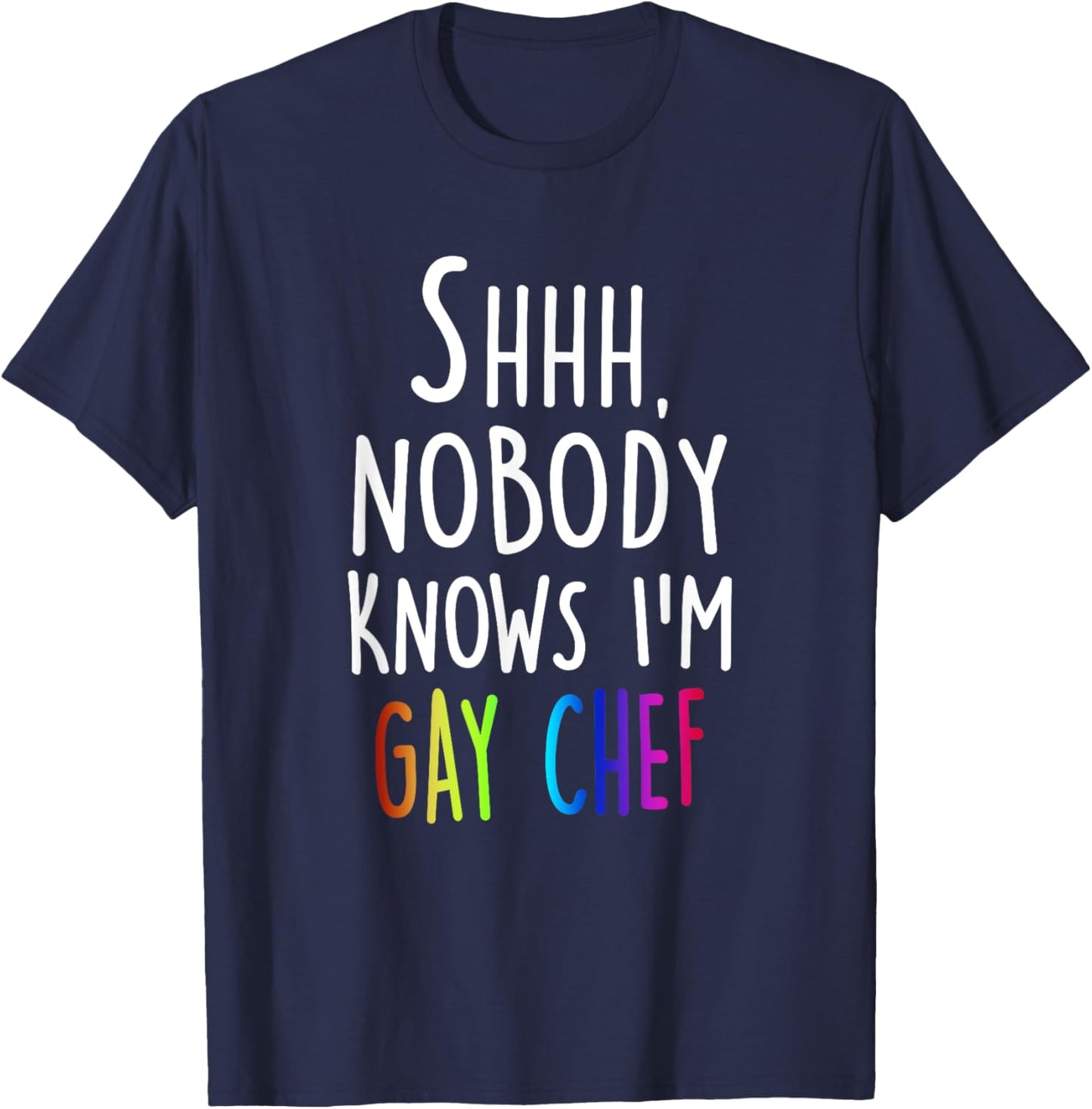 Cook Chef Funny LGBQT GAY Kitchen T-Shirt - T-Shirt | Navy