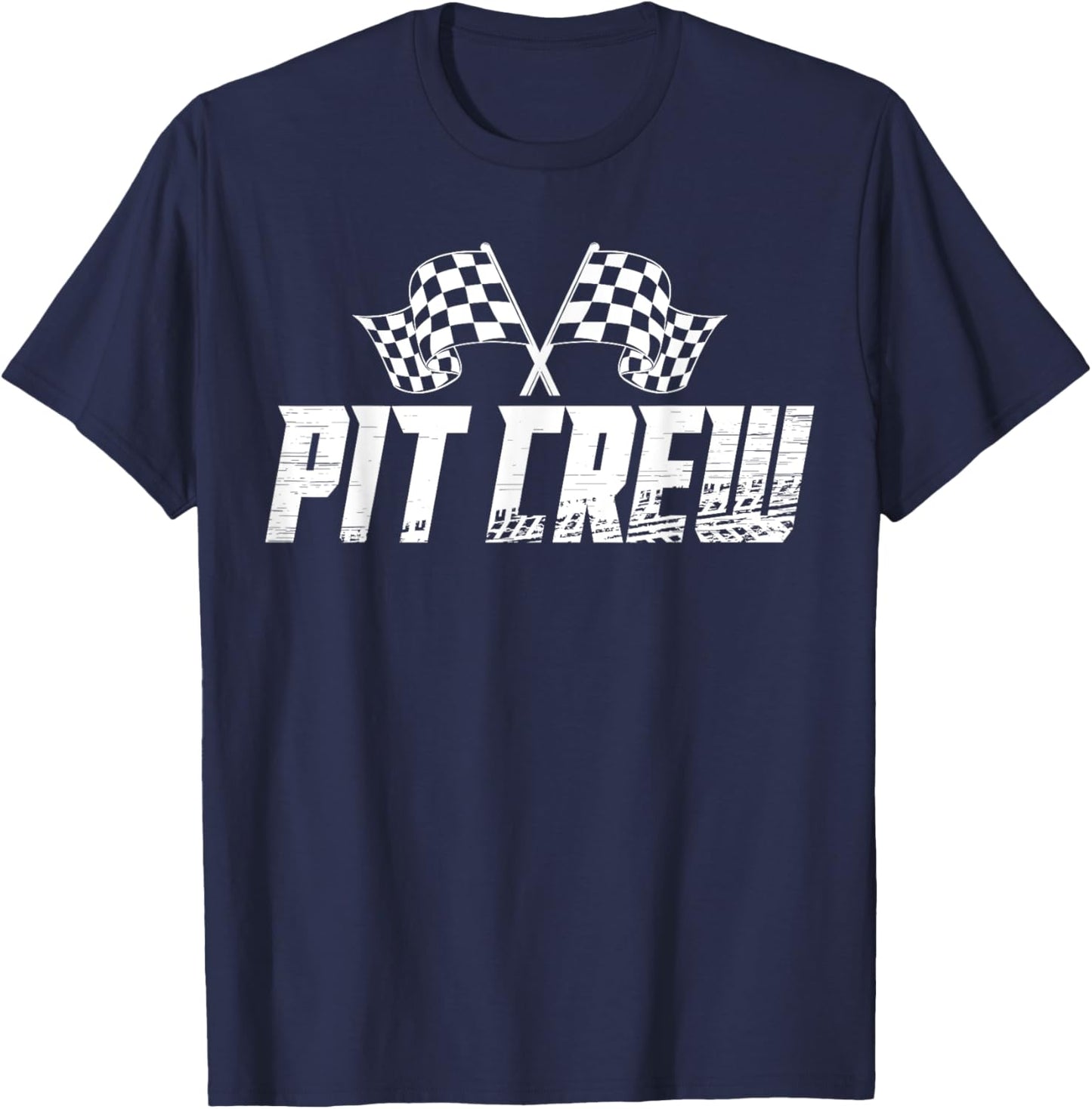 Pit Crew Family Racing Birthday Race Car T-Shirt - T-Shirt | Navy