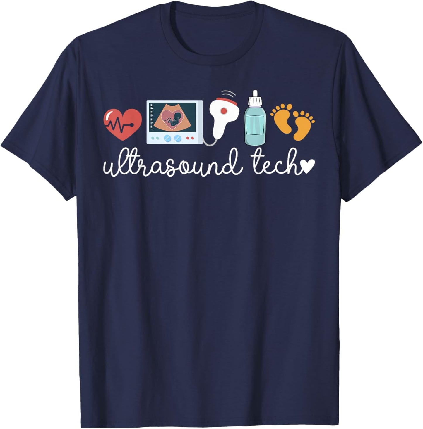 Ultrasound Tech Ultrasound Technology T-Shirt - T-Shirt | Navy