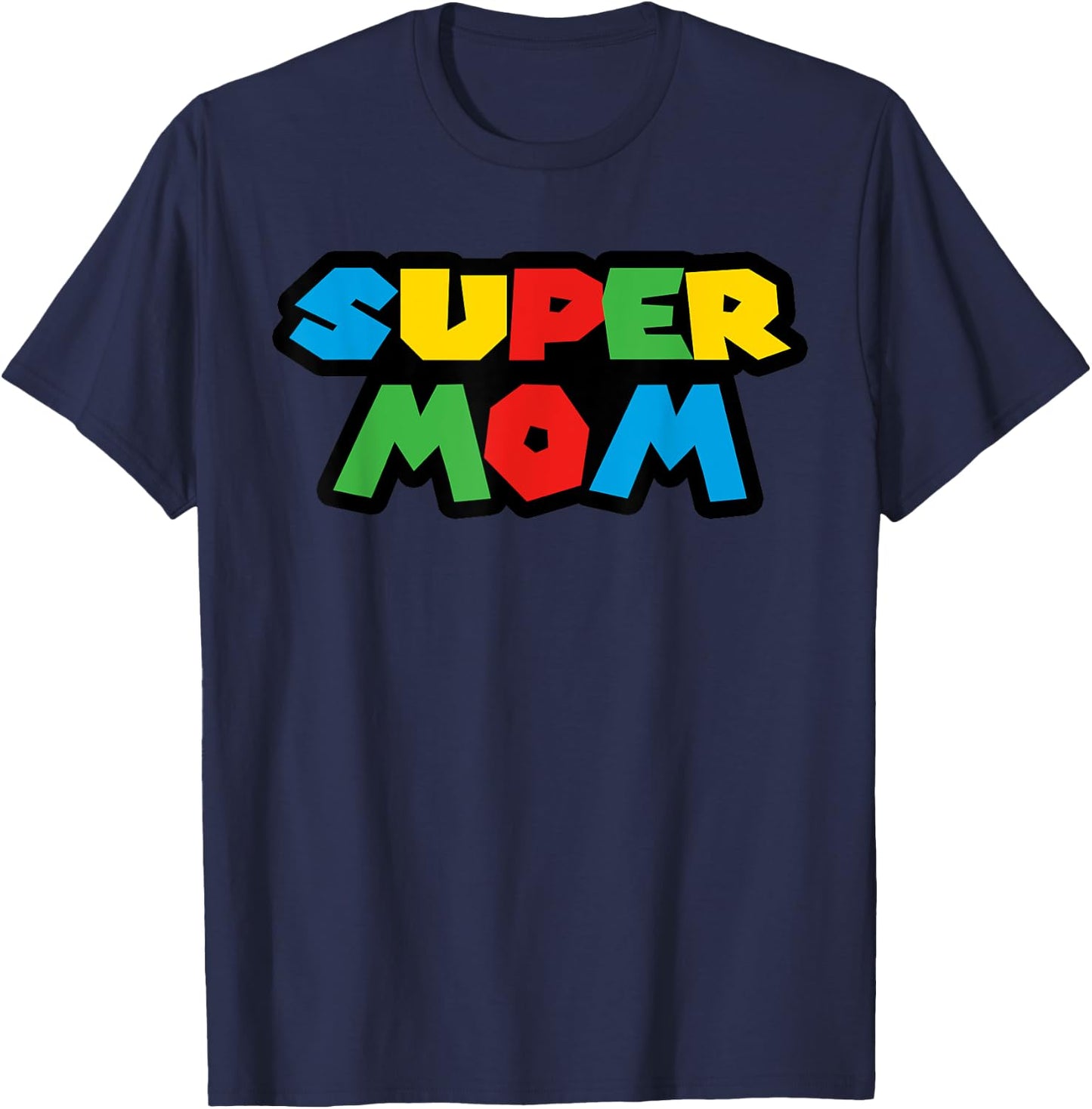 Gamer Super Mom Classic Funny Mother's Day T-Shirt - T-Shirt | Navy