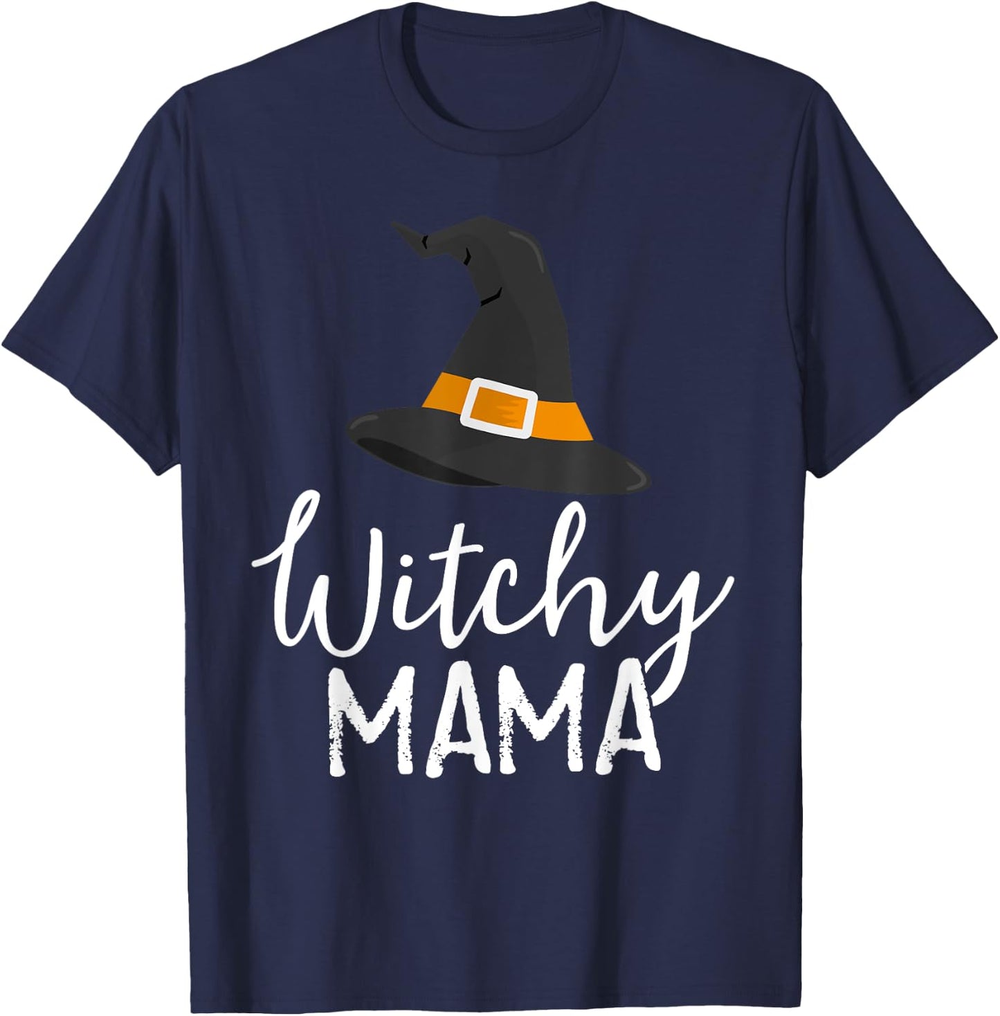 Witchy Mama Halloween Witch Outfit Costume Mom Mother T-Shirt - T-Shirt | Navy