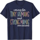 Caring for Tiny Humans and Strong Mamas MFM SONOGRAPHER T T-Shirt - T-Shirt | Navy