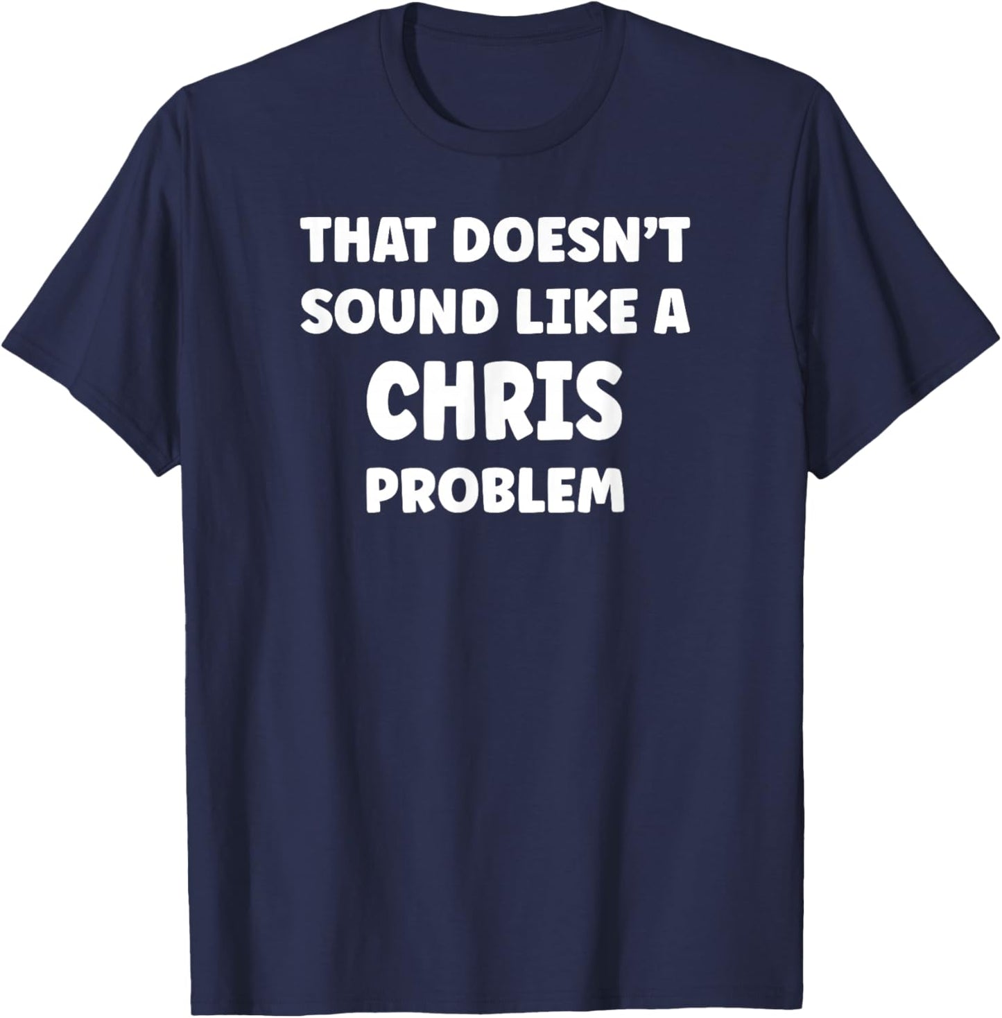 Retro Gift Gift CHRIS Personalized Custom Boys CHRIS Name T-Shirt - T-Shirt | Navy