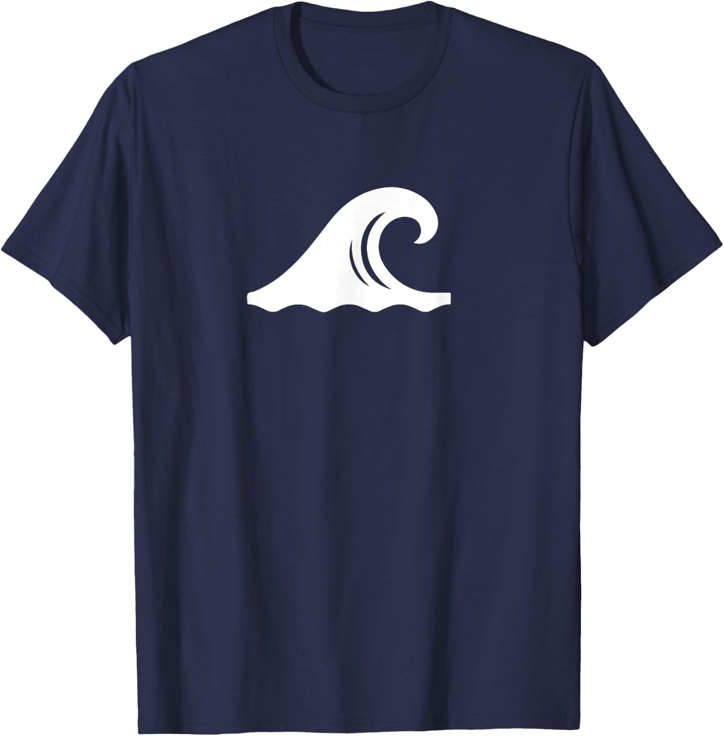 Cool Waves Symbol: Surfer / Surfing / Surf / Coastal Beach Men Women T-Shirt - T-Shirt | Navy