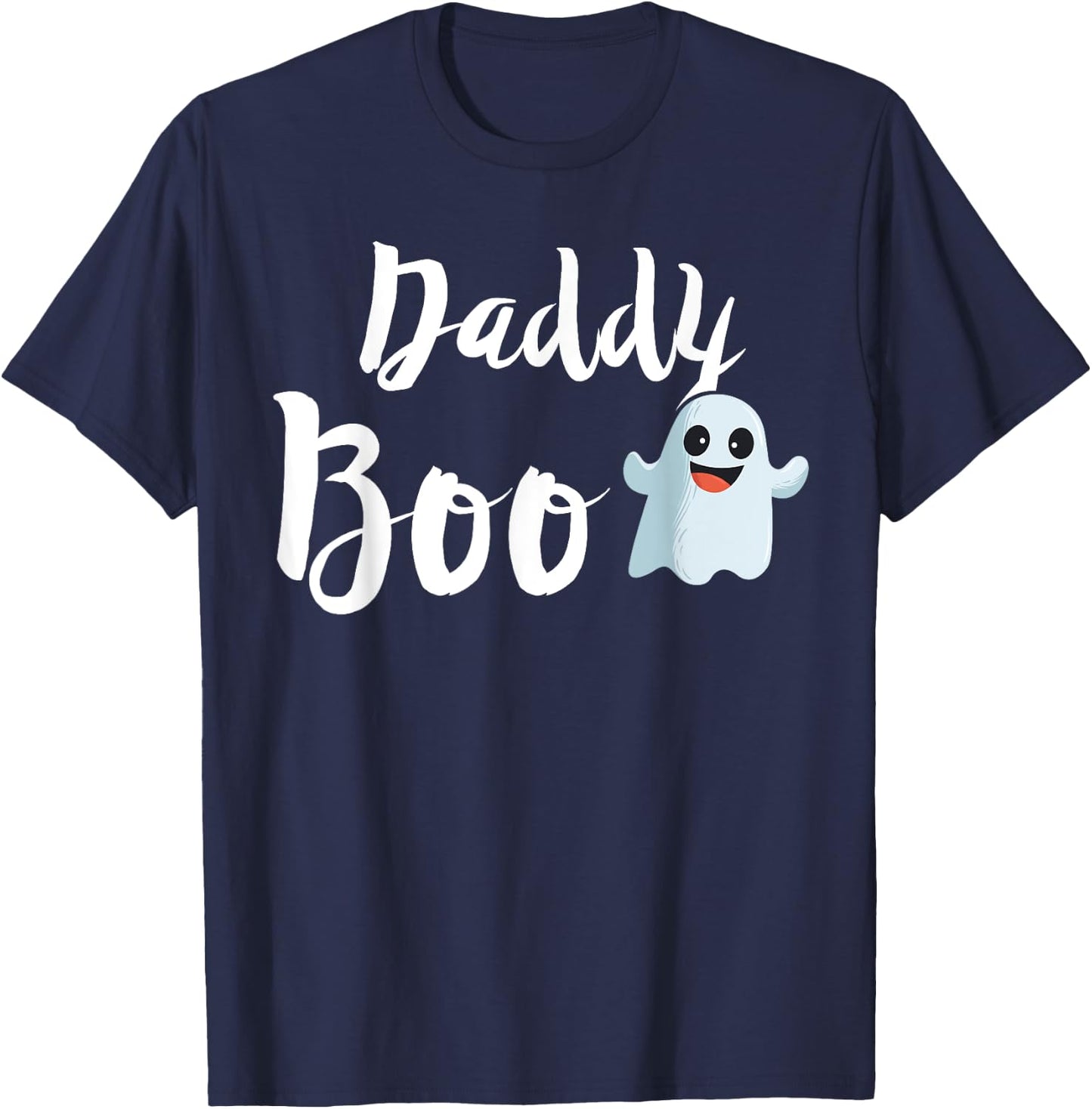 Daddy Boo Halloween Family Matching Ghost Dad T-Shirt - T-Shirt | Navy