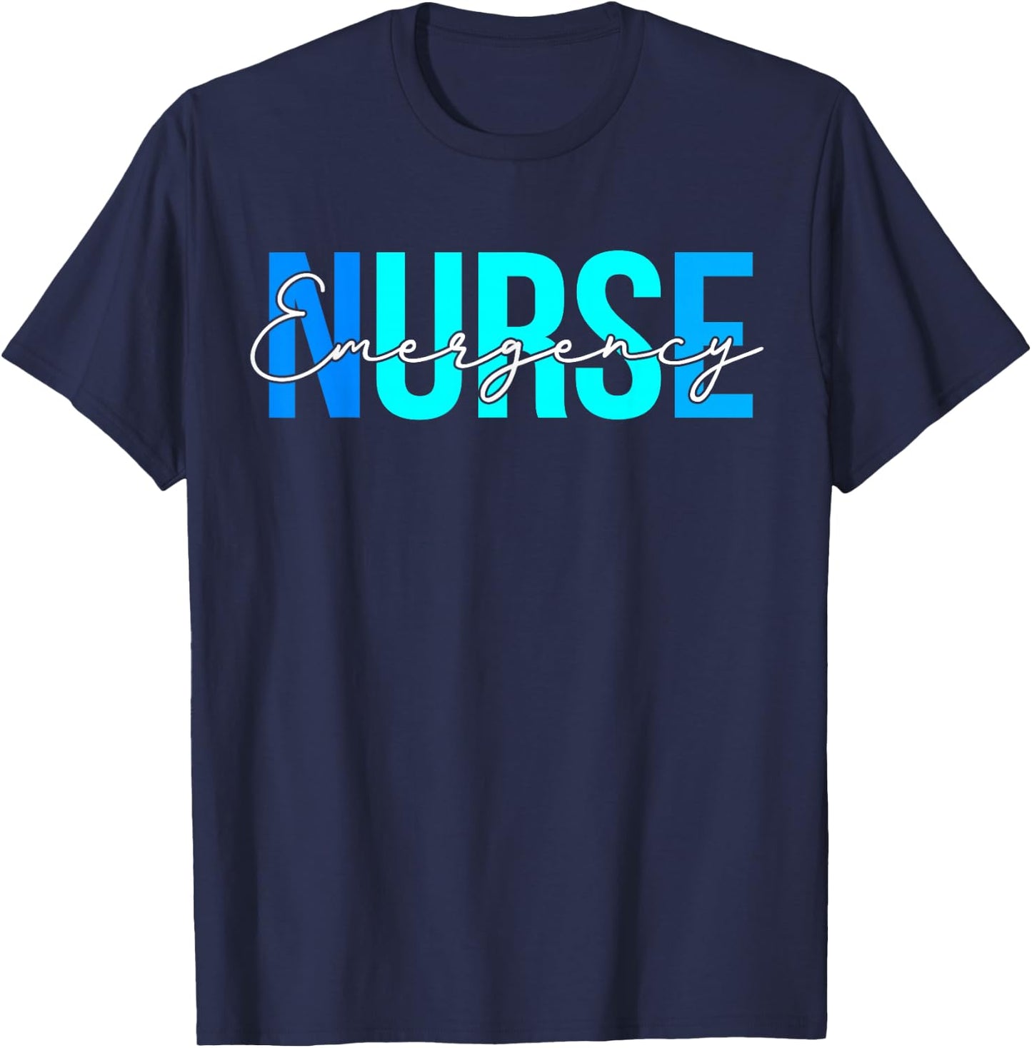Women Emergency Nurse Gifts For Nursing Apparel T-Shirt - T-Shirt | Navy