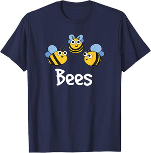 Birds And Bees Matching Couple Halloween Best Friends Funny T-Shirt - T-Shirt | Navy