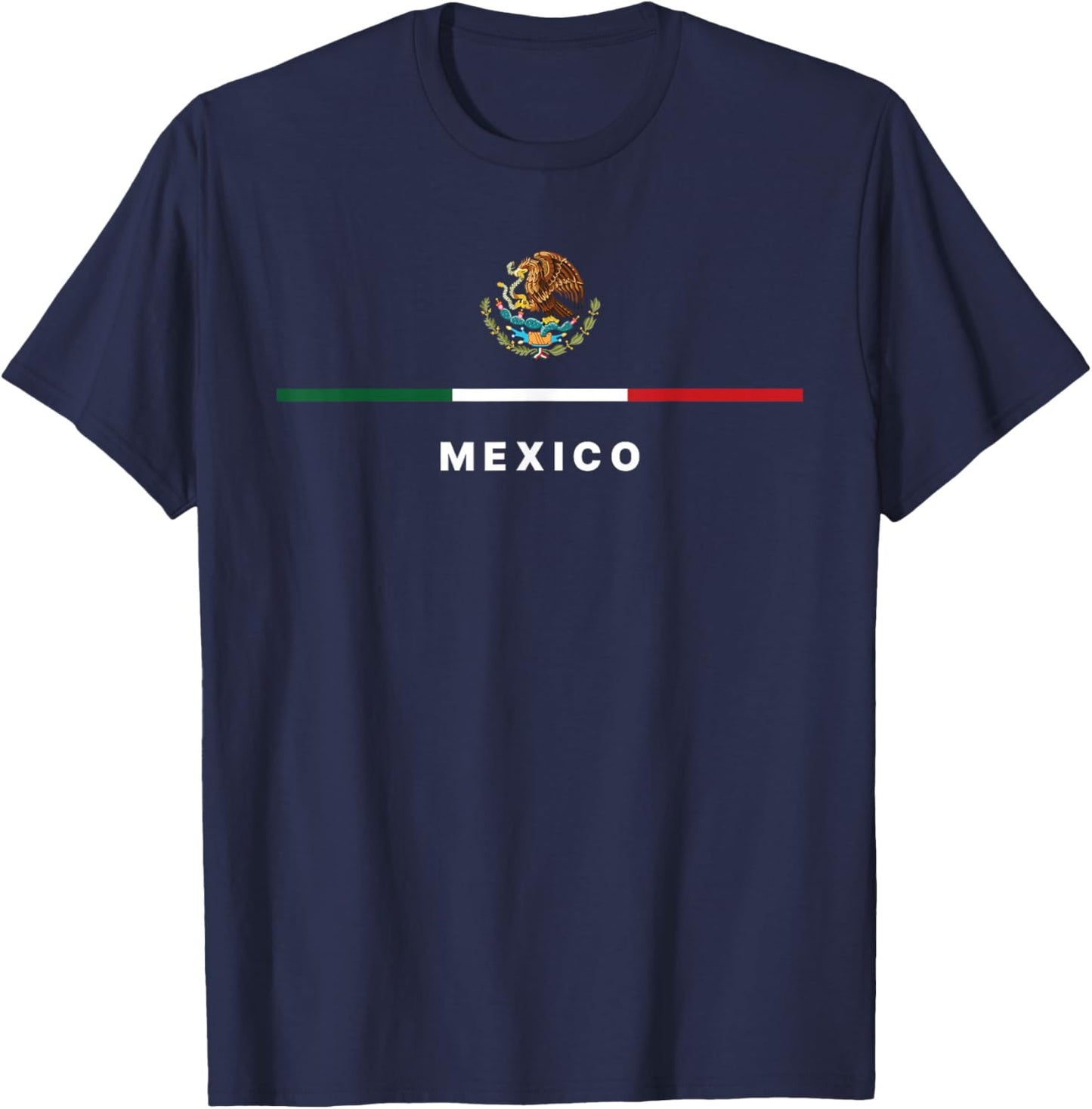 Mexico Mexican Flag Vintage Mexican Independence Day T-Shirt - T-Shirt | Navy