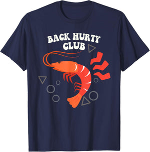 Back Hurty Club Shrimp T-Shirt - T-Shirt | Navy