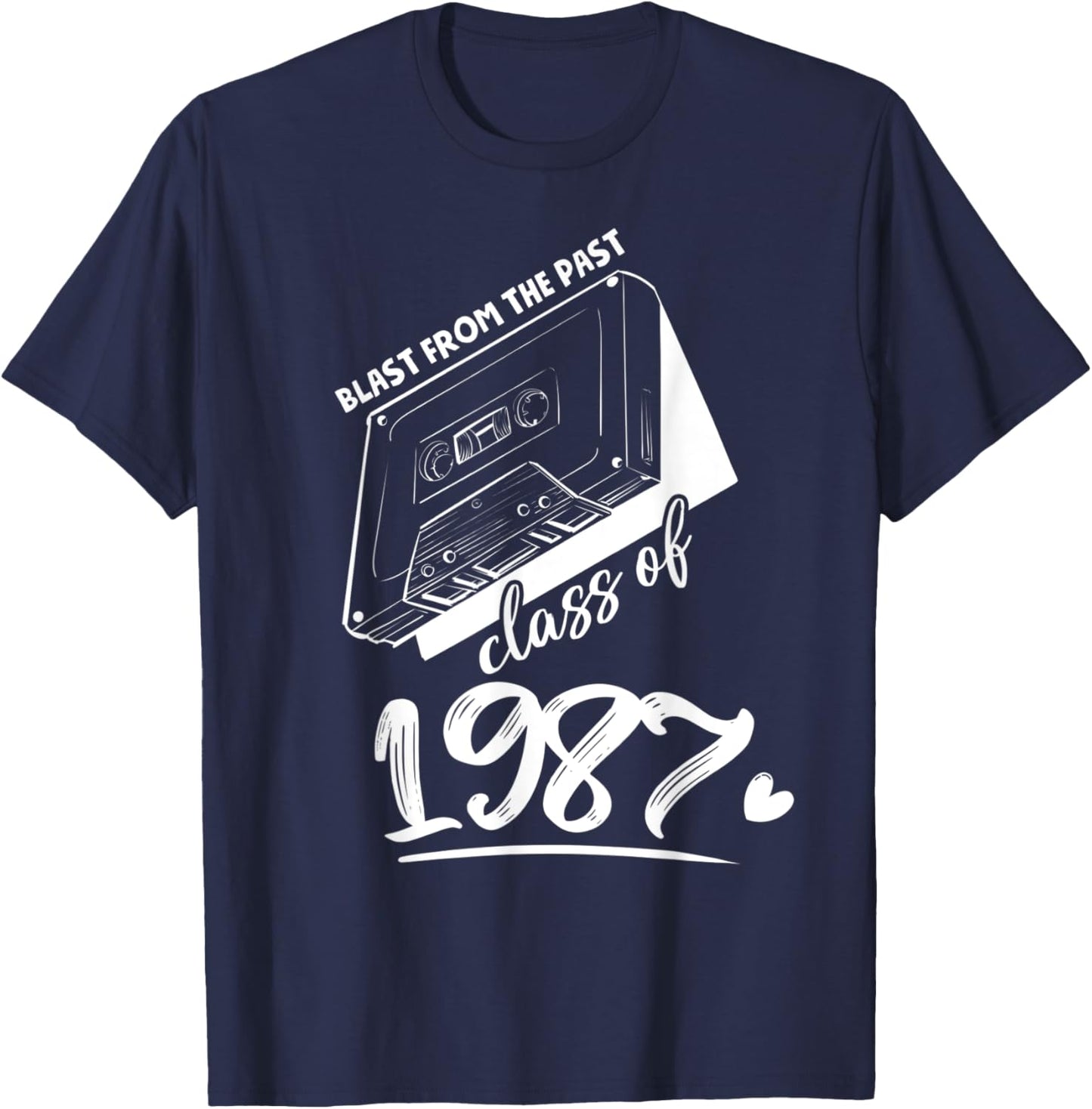 Reunion Class of 1987 School Graduation Blast From The Past T-Shirt - T-Shirt | Navy