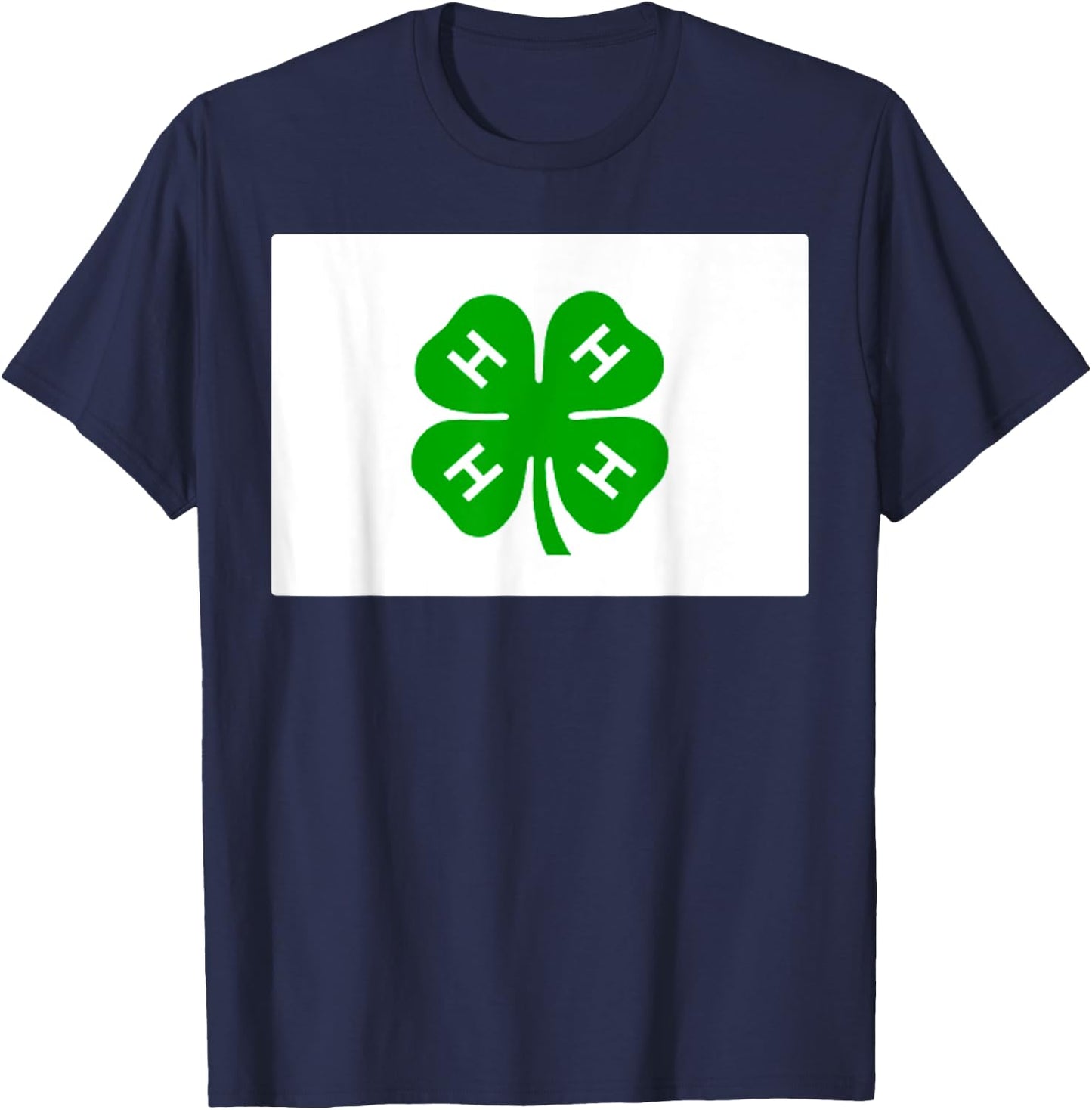 Four H Clubs Flag T-Shirt - T-Shirt | Navy