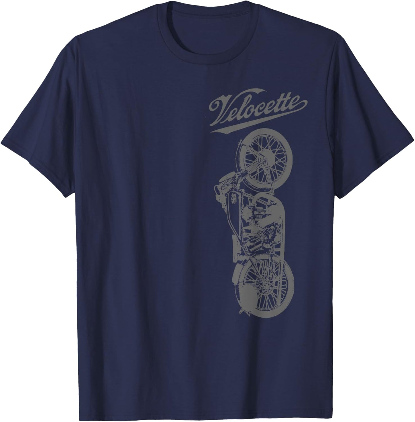 Vincent Velocette Motorcycle Vintage Classic T-Shirt - T-Shirt | Navy