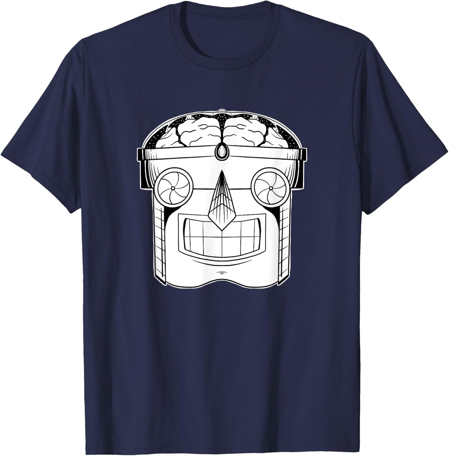 Creatures of Legend - Retro Robot Overlord T-Shirt - T-Shirt | Navy