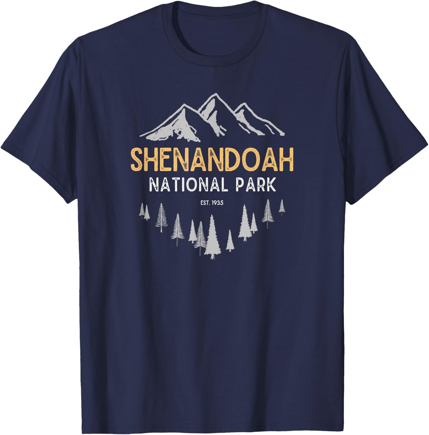 Shenandoah National Park Est 1935 Vintage Virginia T-Shirt - T-Shirt | Navy
