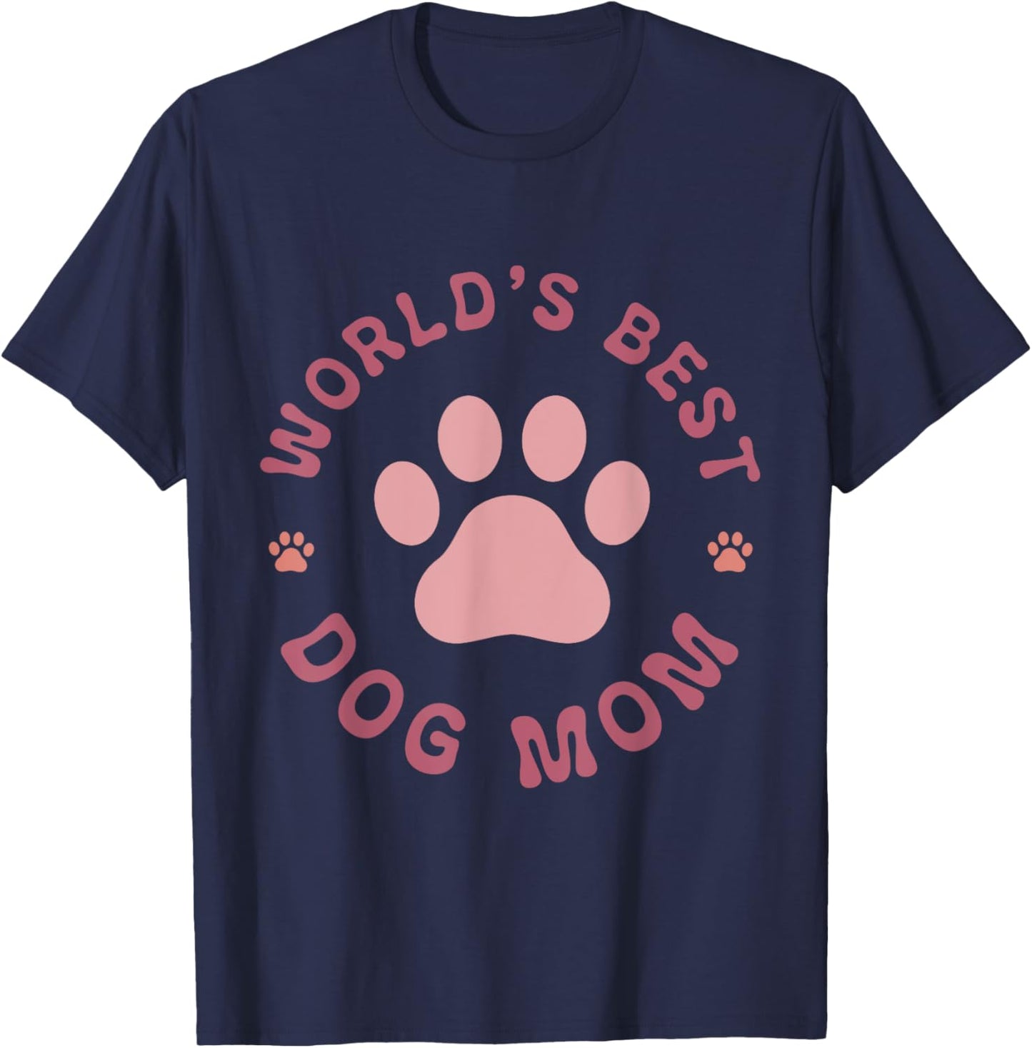 World's Best Dog Mom T-Shirt - T-Shirt | Navy