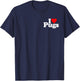 I Love Heart Pugs Pug Dog Canine T-Shirt - T-Shirt | Navy