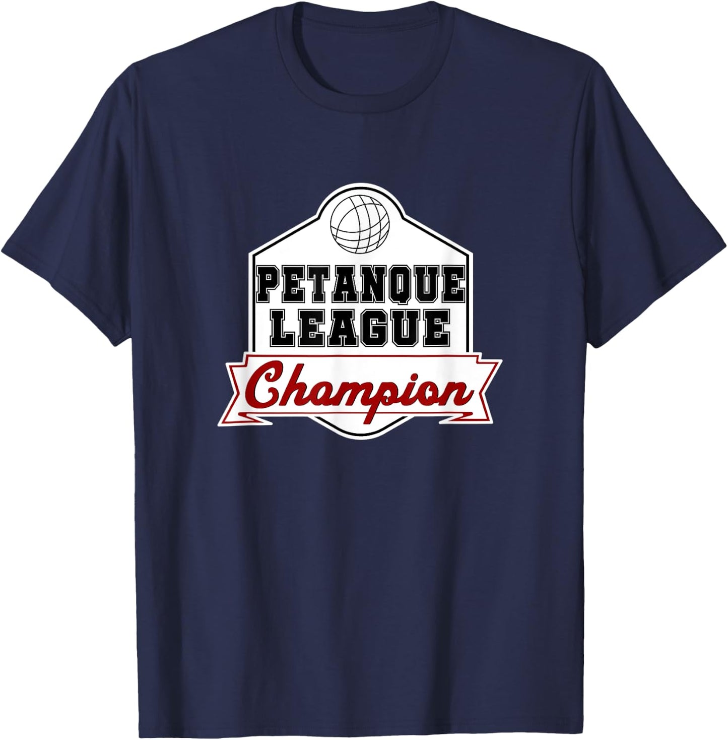 Petanque League Champion Boule Boccia T-Shirt - T-Shirt | Navy