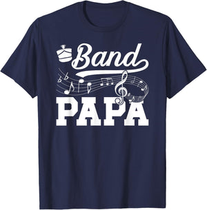 Band Papa Proud Marching Band Papa Grandpa T-Shirt - T-Shirt | Navy