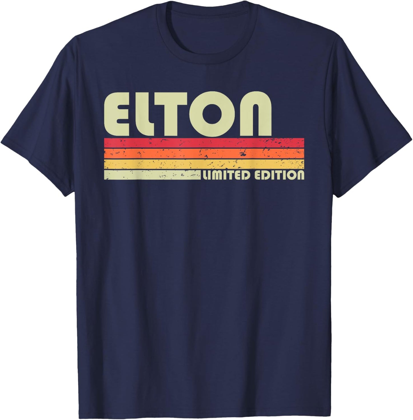 ELTON Gift Name Personalized Funny Retro Vintage Birthday T-Shirt - T-Shirt | Navy