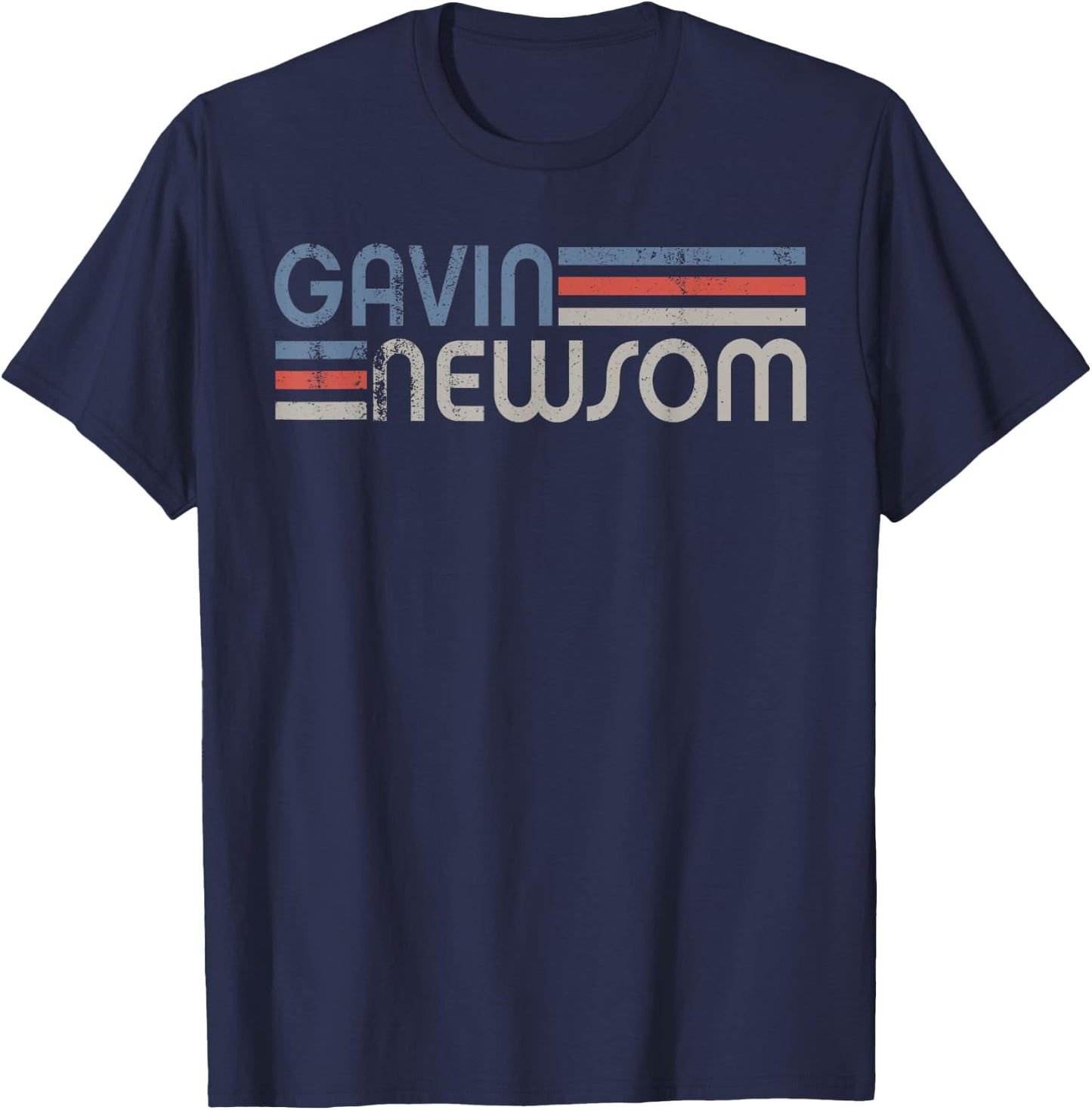 Vintage Gavin Newsom 2028, Newsom For President 2028 T-Shirt - T-Shirt | Navy