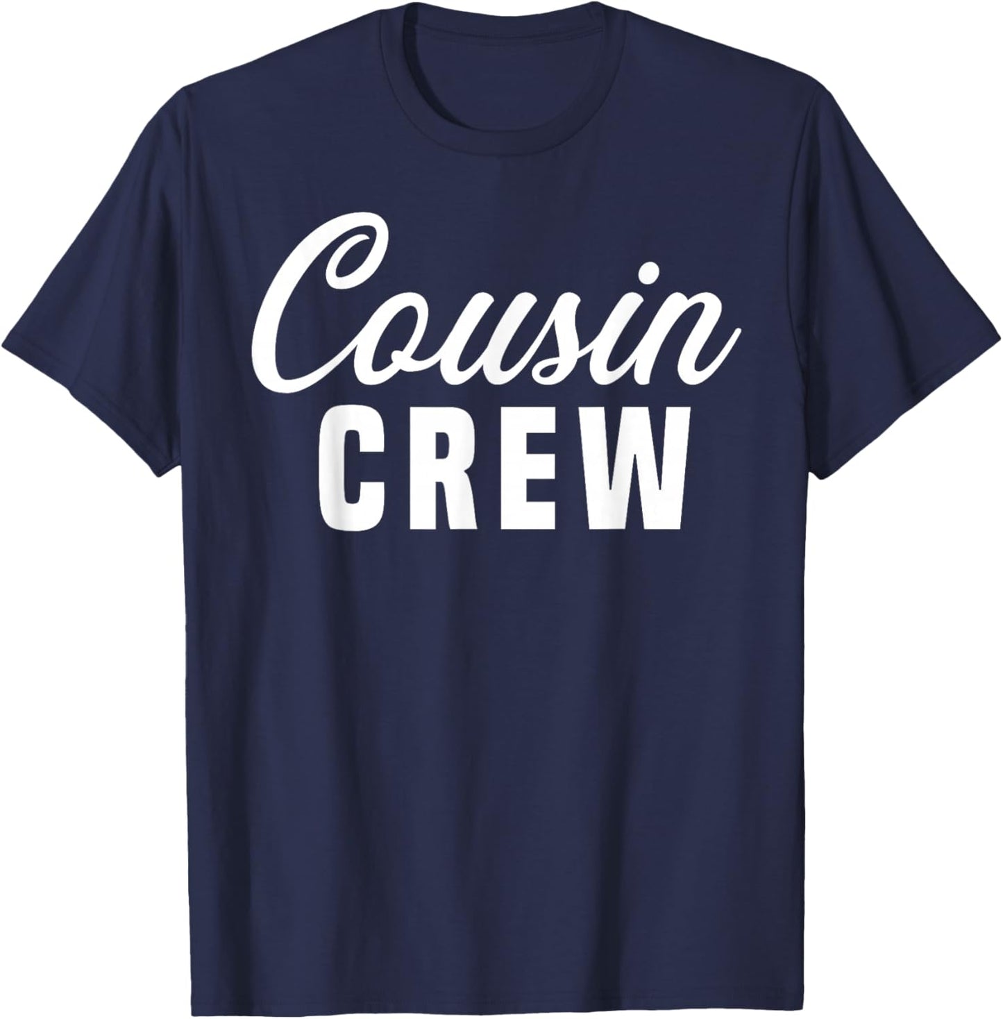 2025 Cousin Crew Kid Teen Toddler Men Birthday Party Outfits T-Shirt - T-Shirt | Navy