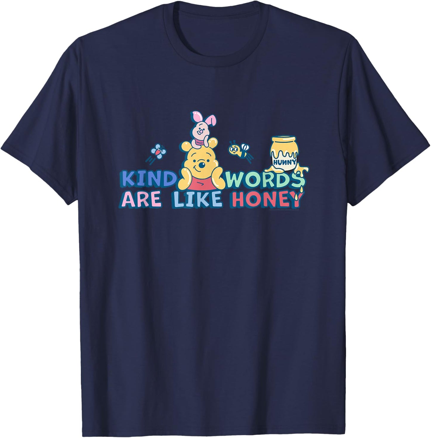 Disney Winnie the Pooh Kind Words Are Like Honey T-Shirt - T-Shirt | Navy