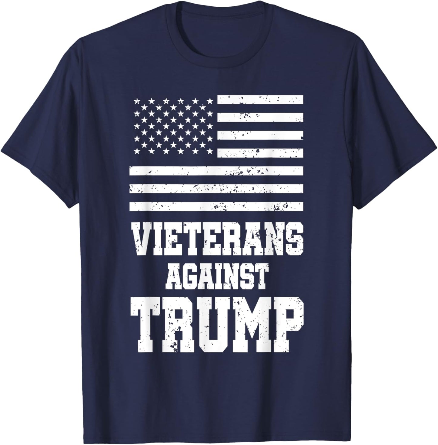 Veterans Against Trump T-Shirt - T-Shirt | Navy