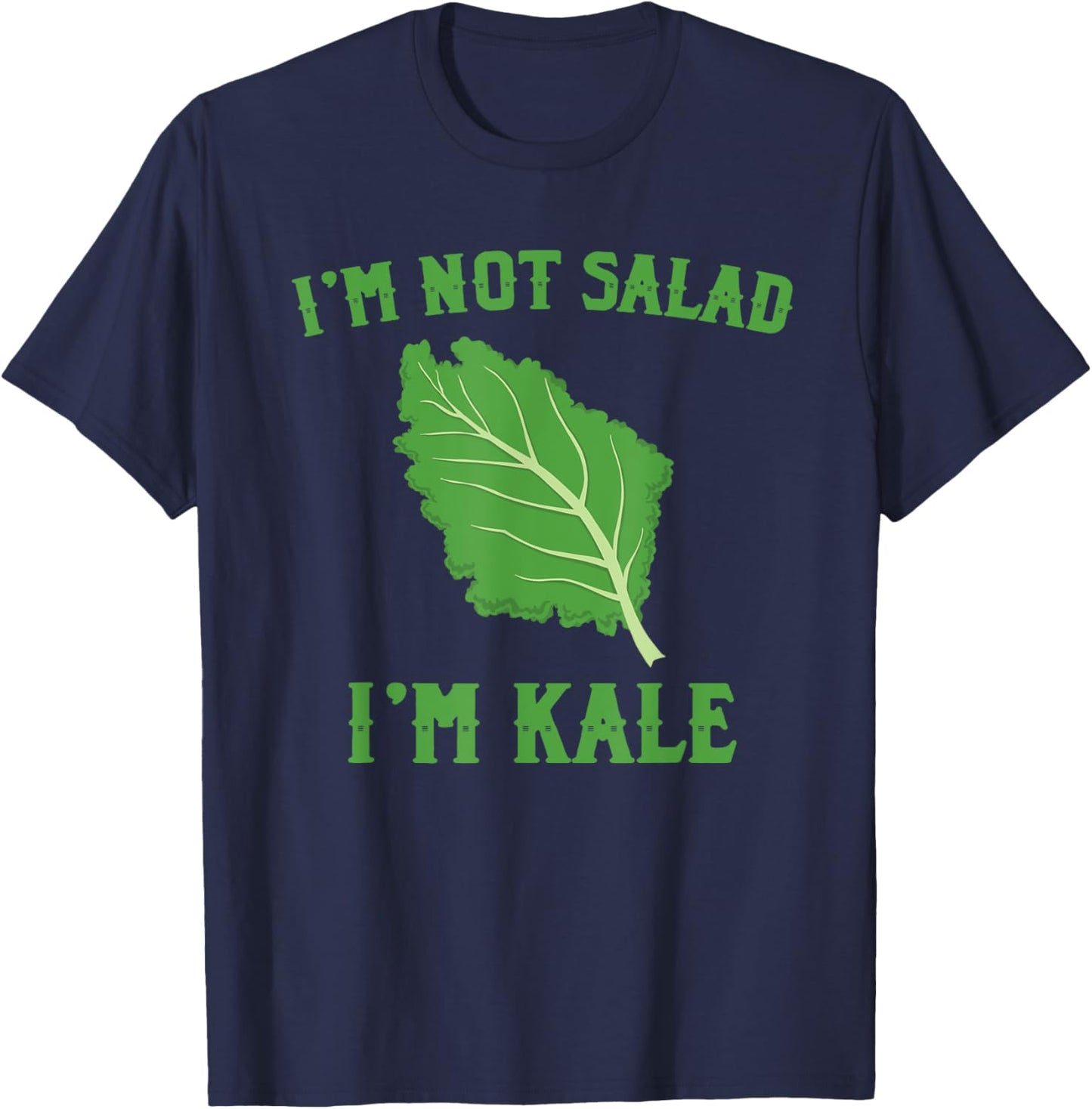 Funny Kale Costume Vegetarian Love Salad T-Shirt - T-Shirt | Navy