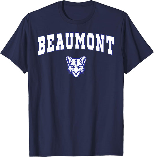 Beaumont High School Cougars C2 T-Shirt - T-Shirt | Navy