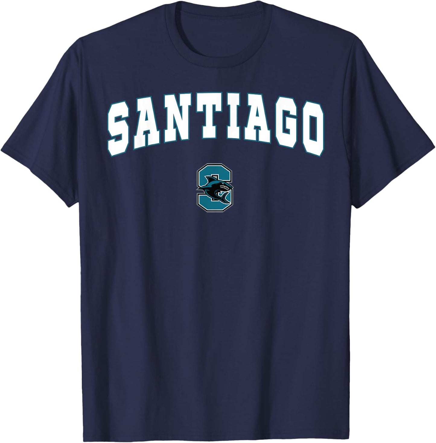 Santiago High School Sharks C2 T-Shirt - T-Shirt | Navy