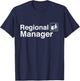 Funny Regional Manager Office T-Shirt - T-Shirt | Navy