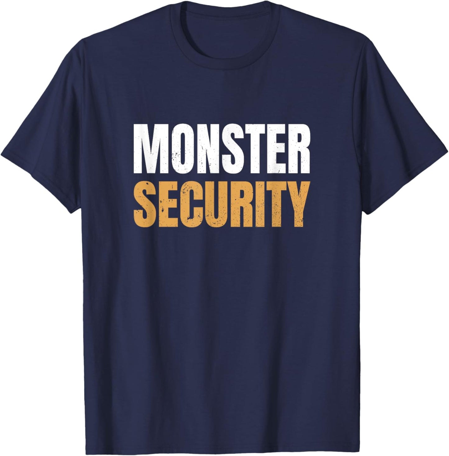 Monster Security Lazy Parents Dad Moms Halloween Costume T-Shirt - T-Shirt | Navy