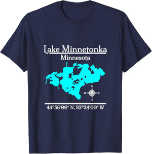 Lake Minnetonka - Minnesota T-Shirt - T-Shirt | Navy