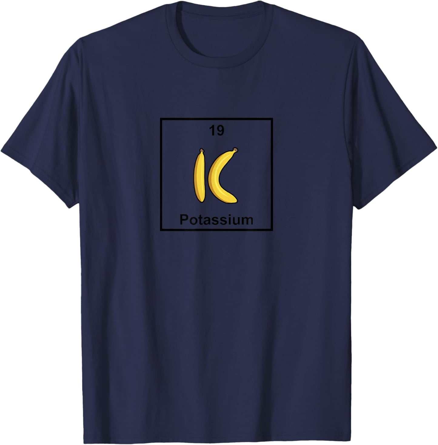 Potassium Banana Element Periodic Table T-Shirt - T-Shirt | Navy