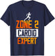 Zone 2 Cardio Expert Sport Training Fitness Zone 2 T-Shirt - T-Shirt | Navy