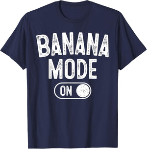 Banana Mode On Costume Funny Fruit Party Gift Festivals T-Shirt - T-Shirt | Navy
